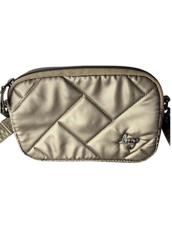 lug Handbags - LUG Coupe SE Metallic Bronze Quilted Crossbody Mini Bag Zipper